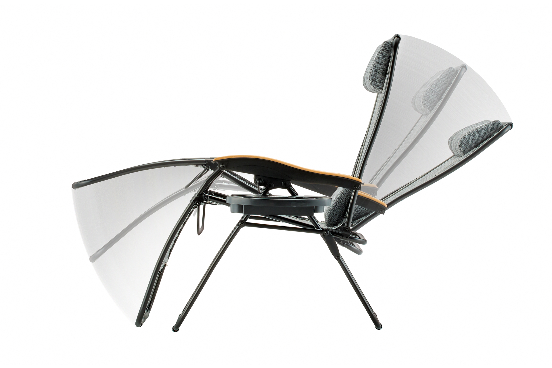 ロックレバーで好みの角度に固定可能