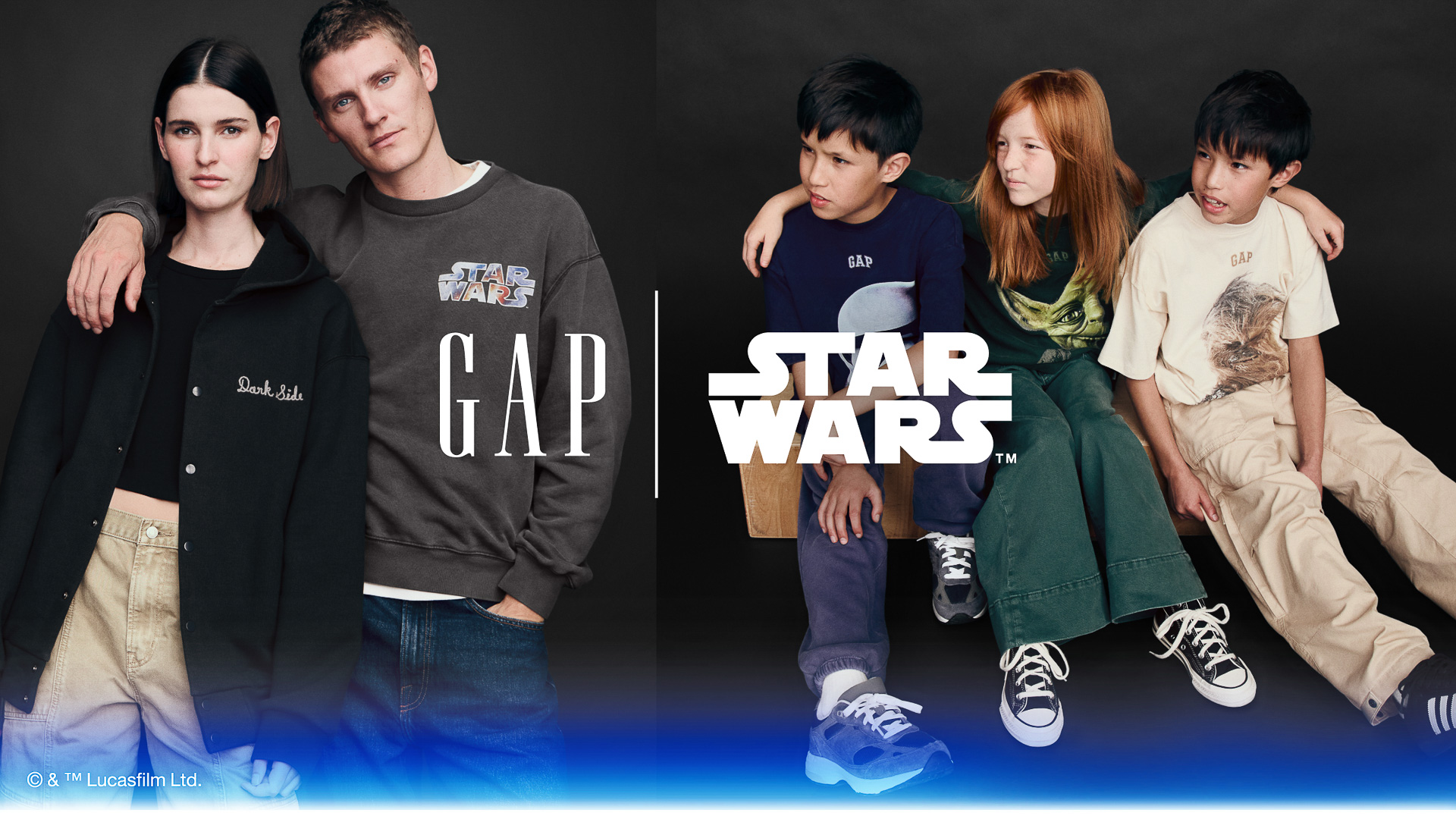 Gapが「スター・ウォーズ」をモチーフとした限定カプセルコレクションを発売する