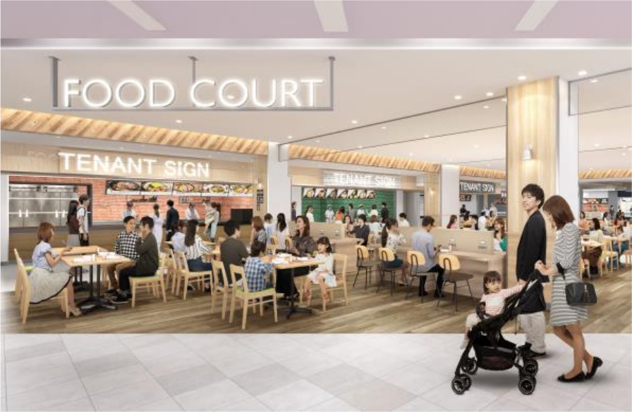 綾瀬エリア初の大型フードコート