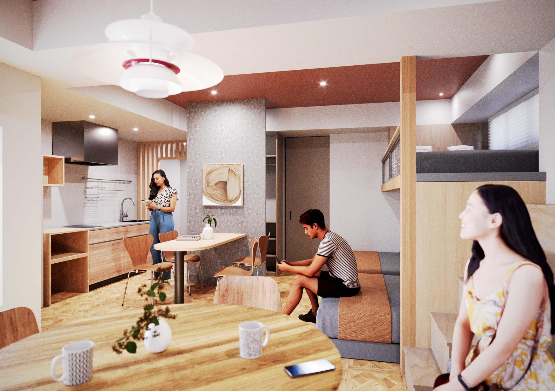 着工予定の「Sumu」の宿泊施設内観