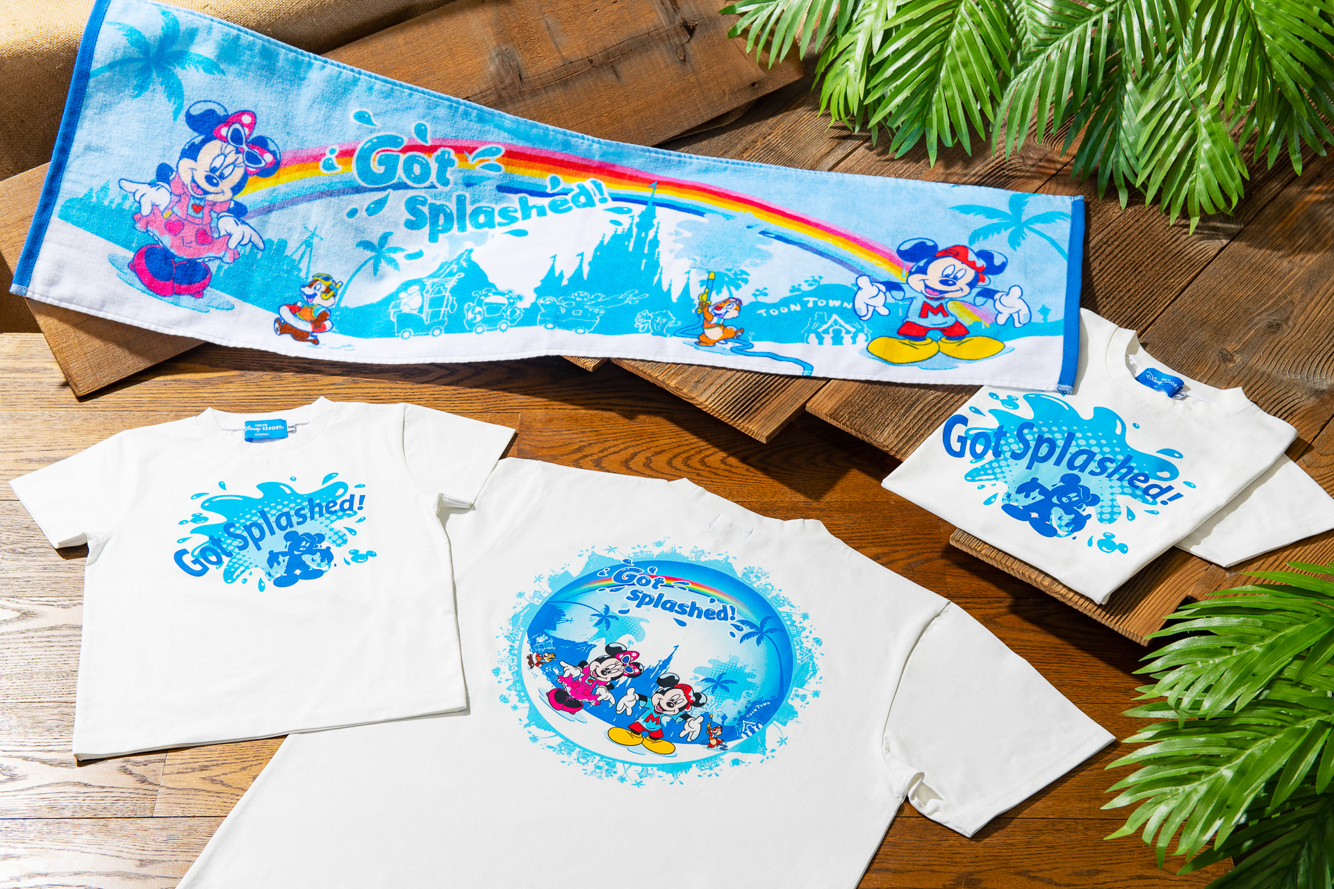 「Tシャツ（100～LL）」（2800円～3400円）、「ロングフェイスタオル」（2400円）