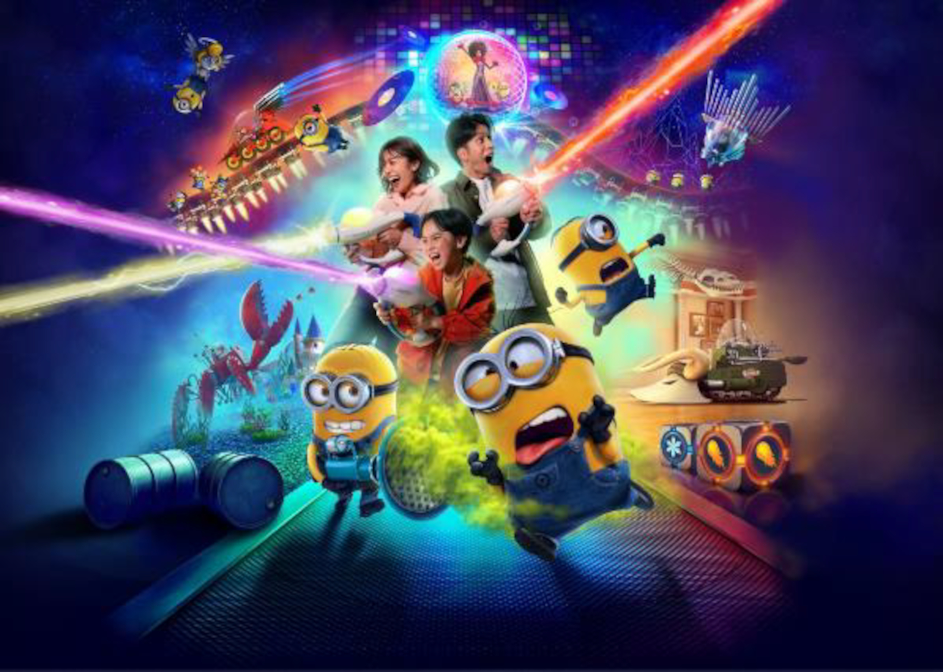 拡張エリアでは新アトラクション「ミニオン・ハチャメチャ・ミッション～大悪党への道～」がオープン（画像提供：ユニバーサル・スタジオ・ジャパン）