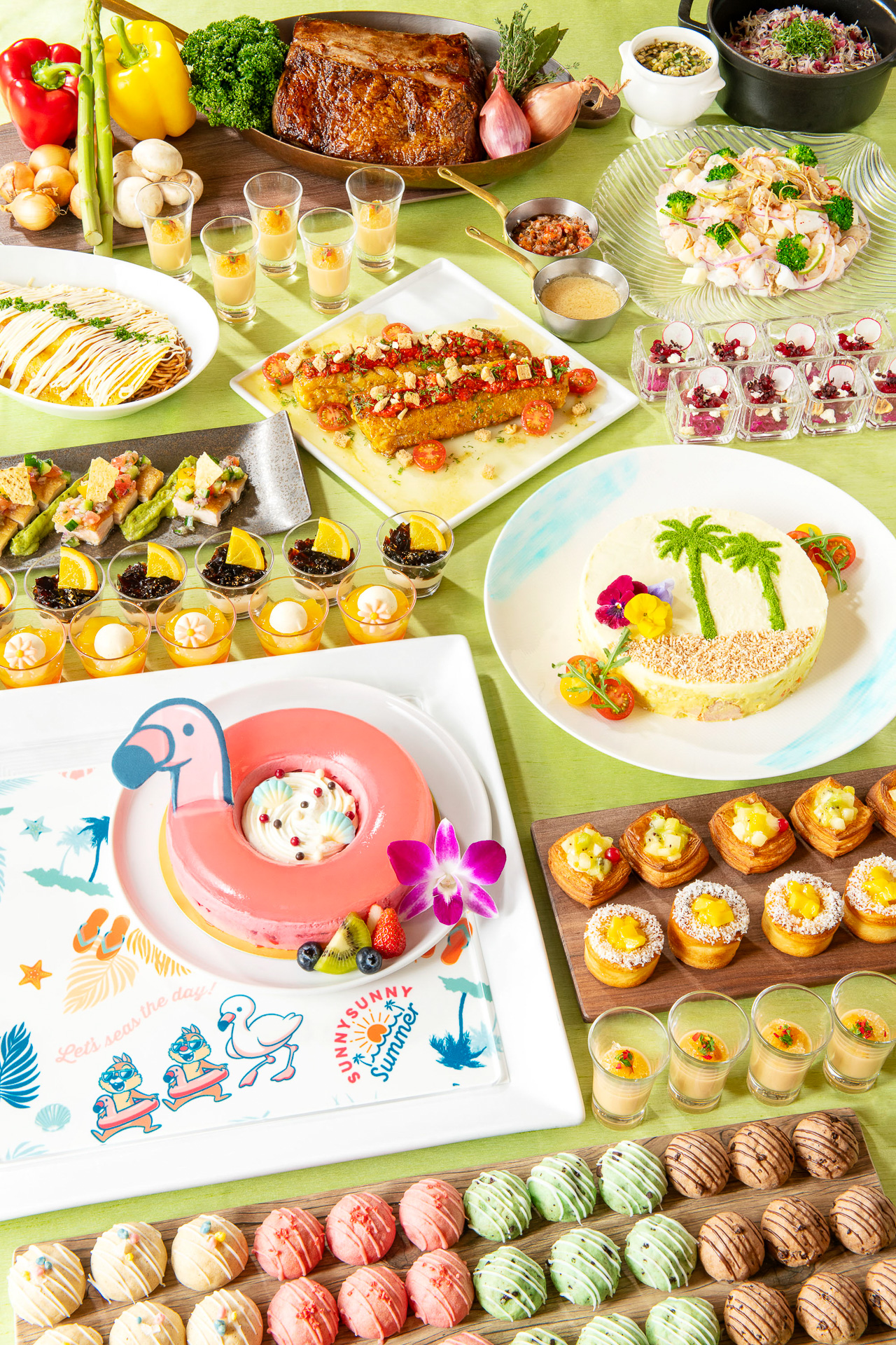 「シャーウッドガーデン・レストラン」では「“Sunny Sunny Summer”ランチ/ディナーブッフェ」