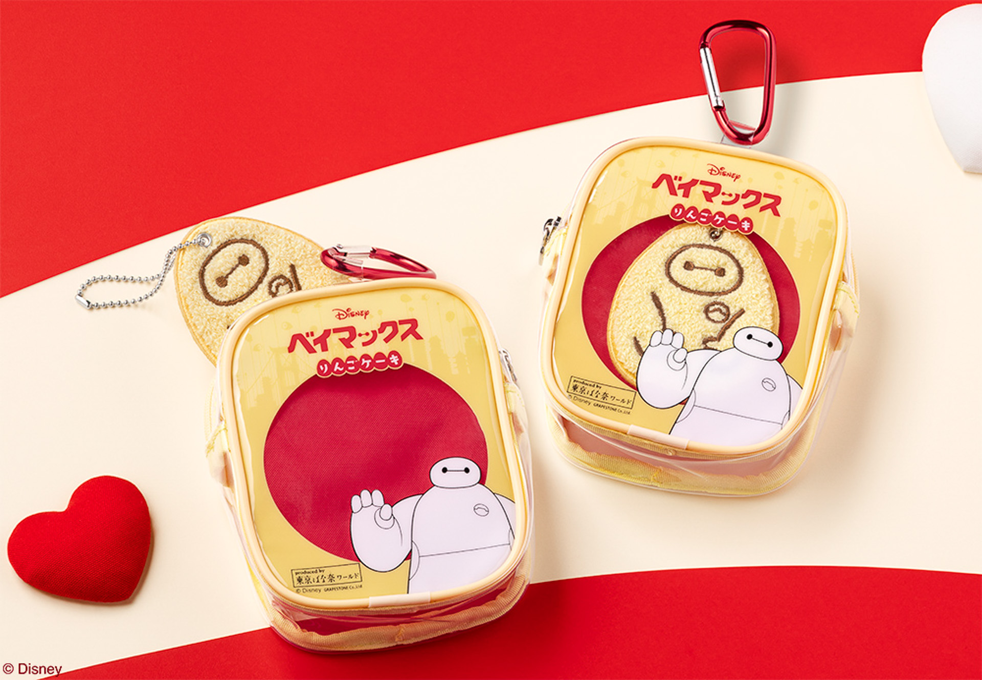 「ベイマックス/りんごケーキ クリアポーチ」（1375円）