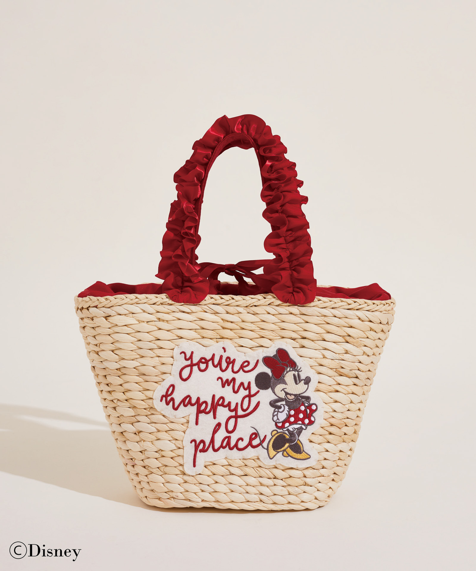 「Minnie Mouse/フリルハンドルカゴバッグ」（1万2100円）