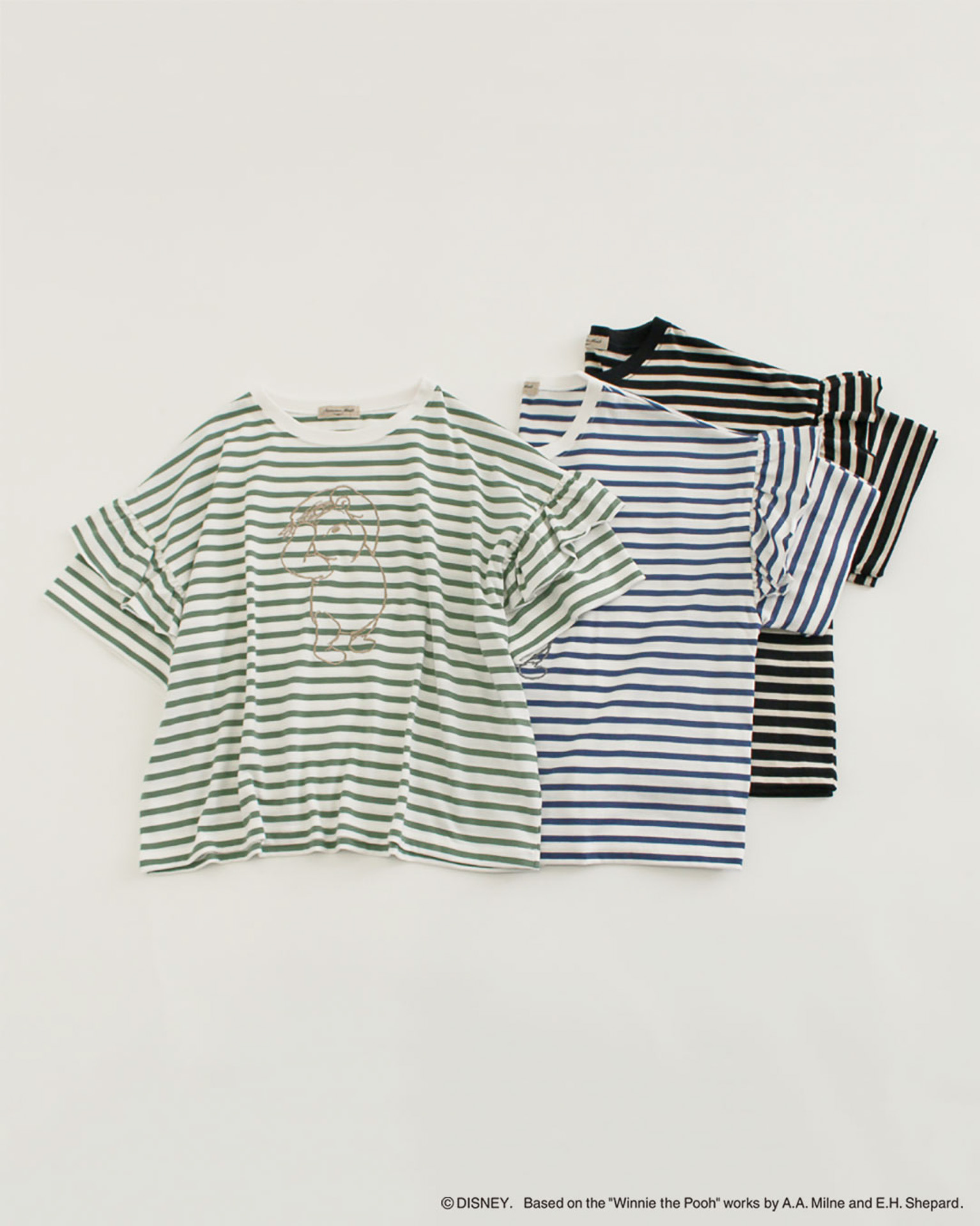 「肩フリルボーダーカットソー」（4290円）