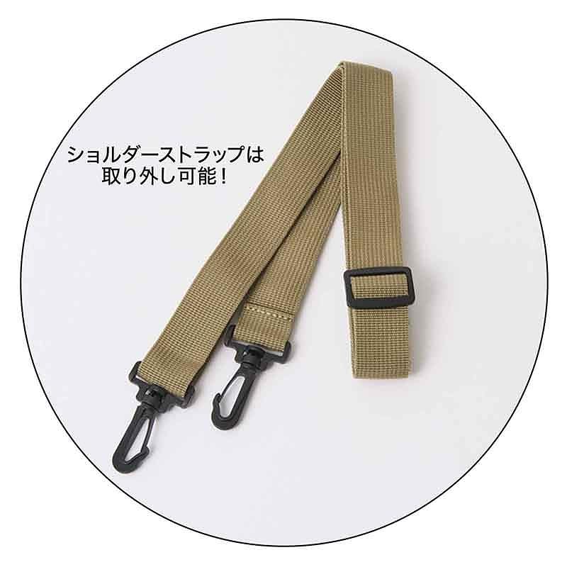 肩掛けも斜め掛けもできる2WAY仕様。スポーツMIXなお出かけコーデやジムバッグにもお勧めという