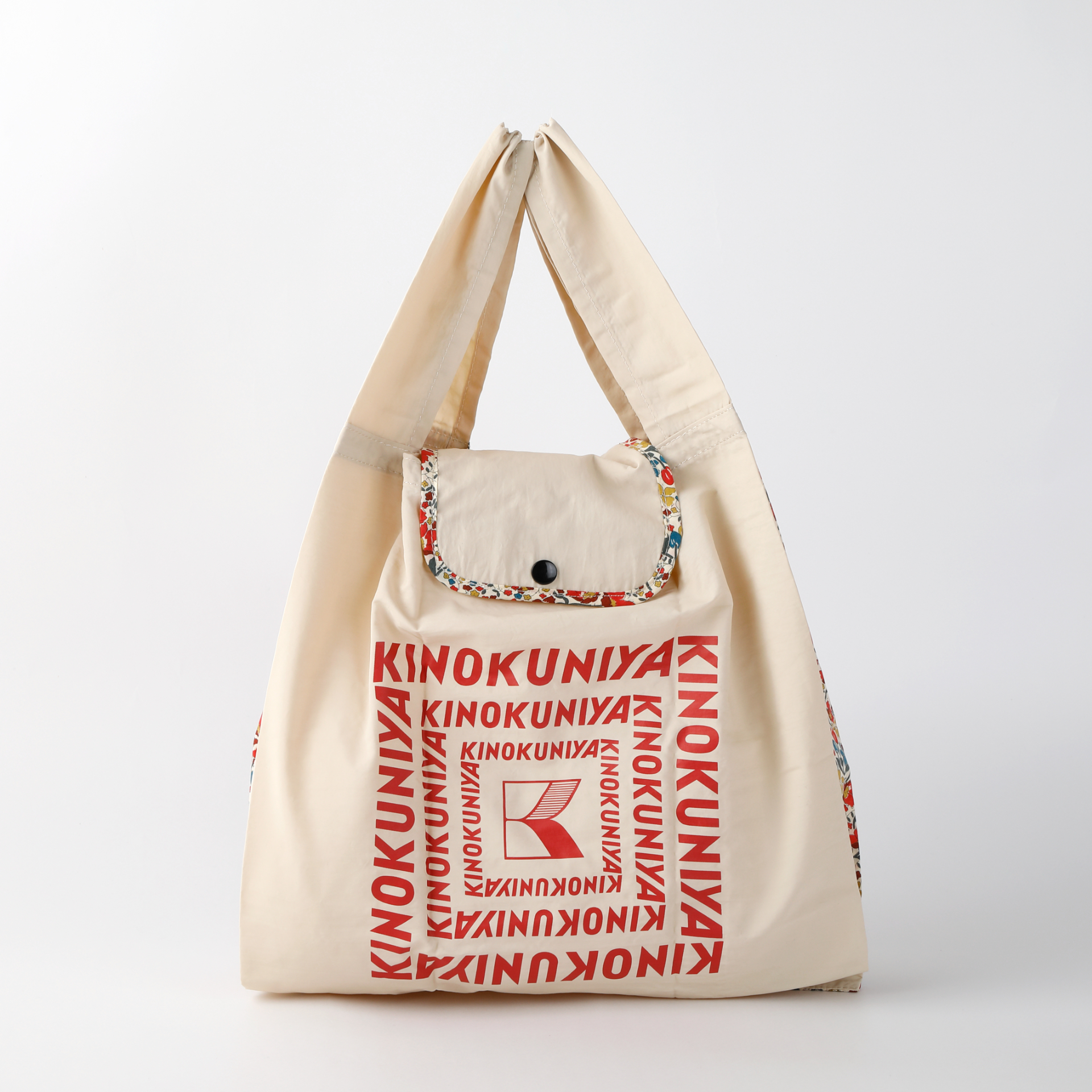 紀ノ国屋 リバティプリント スモールショッパー ナチュラル（カワード）