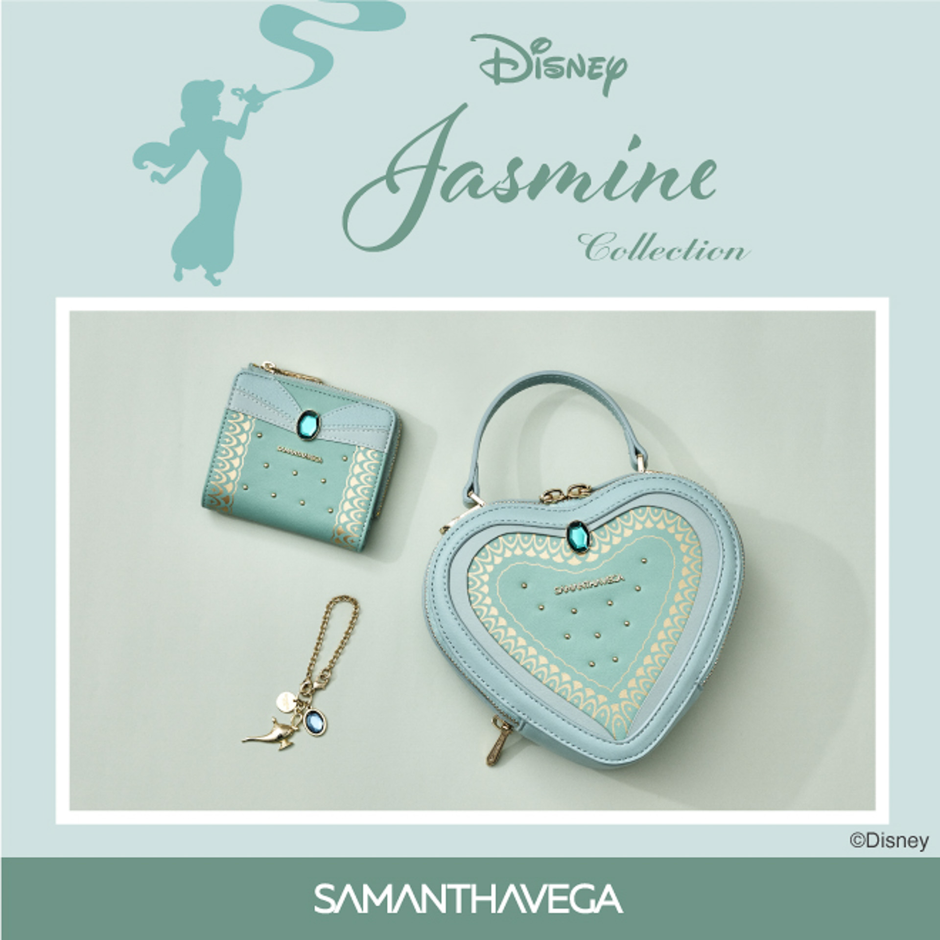 サマンサベガから、ジャスミンデザインのバッグと財布などが発売される