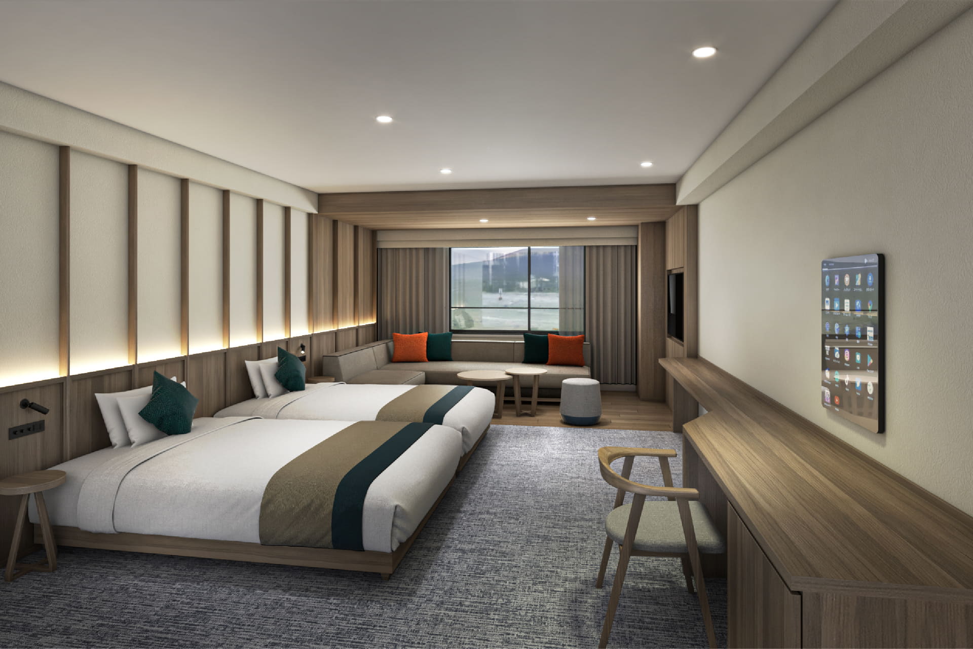 和洋室ツインルーム