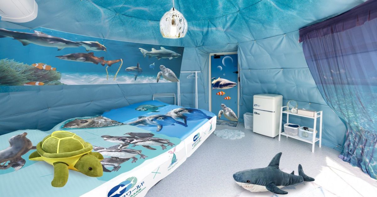 海の世界に泊まれる、夢のコラボルーム