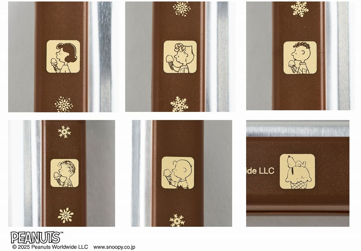 本体にはアイスクリームを持った「PEANUTS」の仲間たち