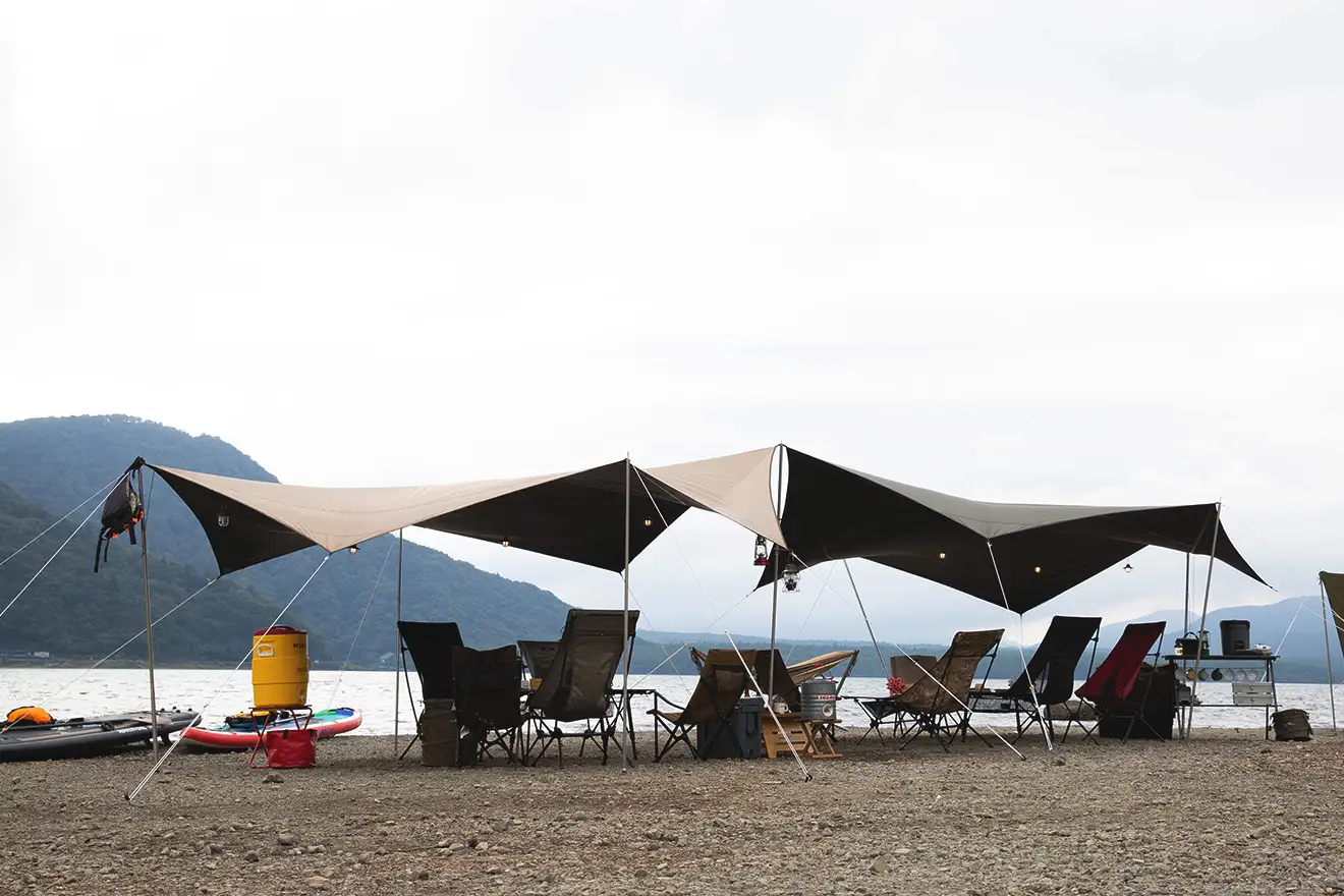 オクタゴンシェーディングタープ（ポール・ペグは別売り）