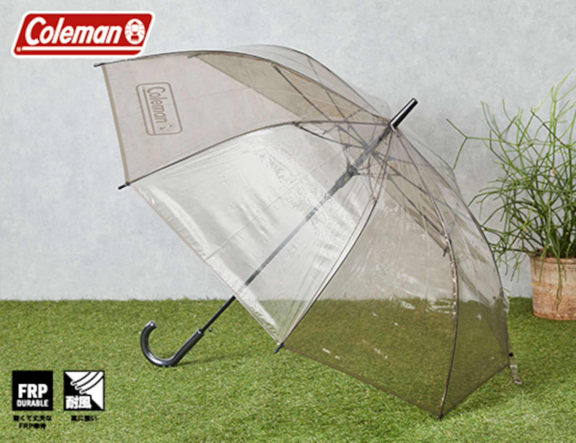 ローソン×コールマン 耐風ビニールジャンプ傘 65cm