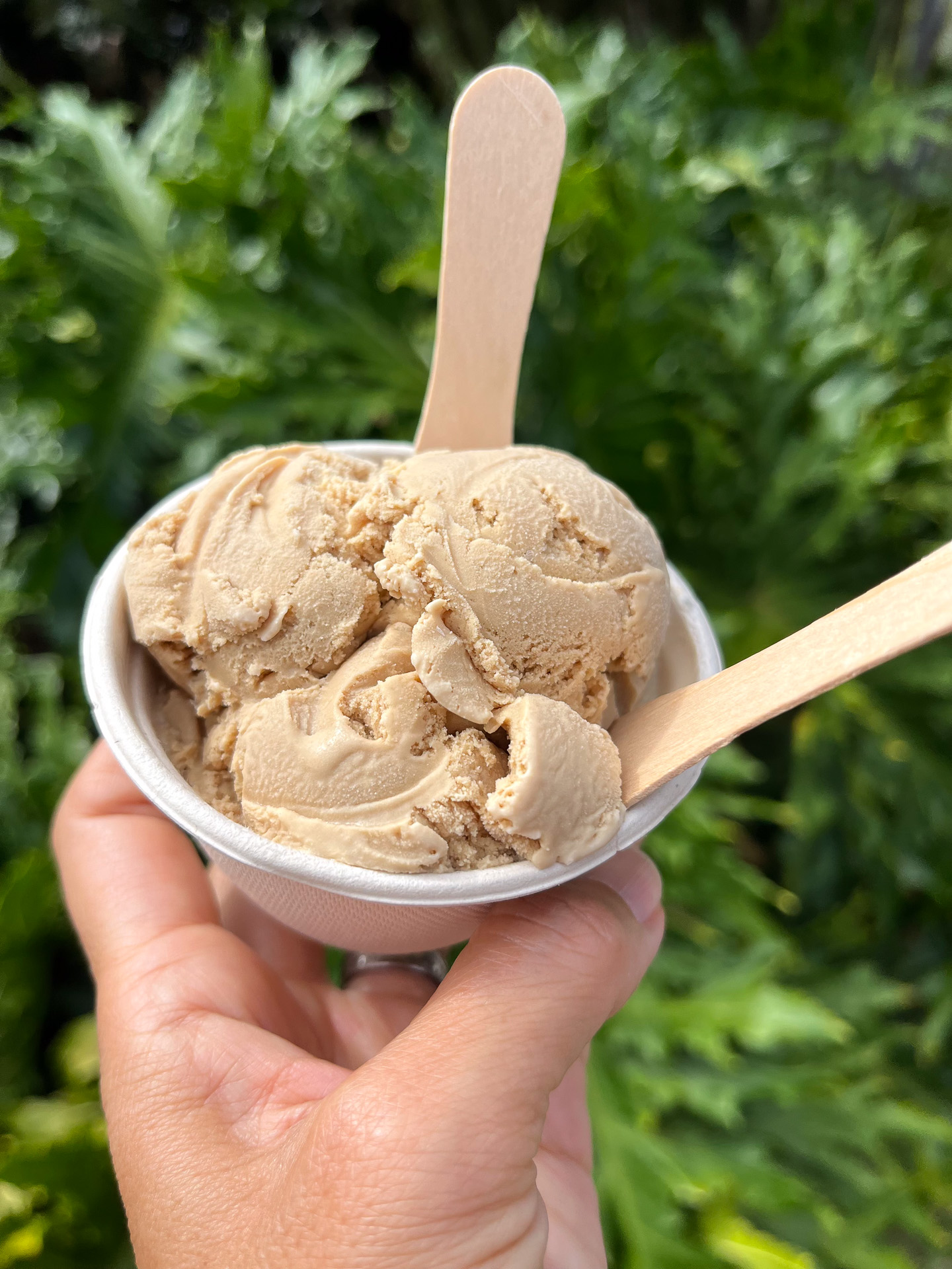 アイスクリームも人気。写真はコナコーヒー味