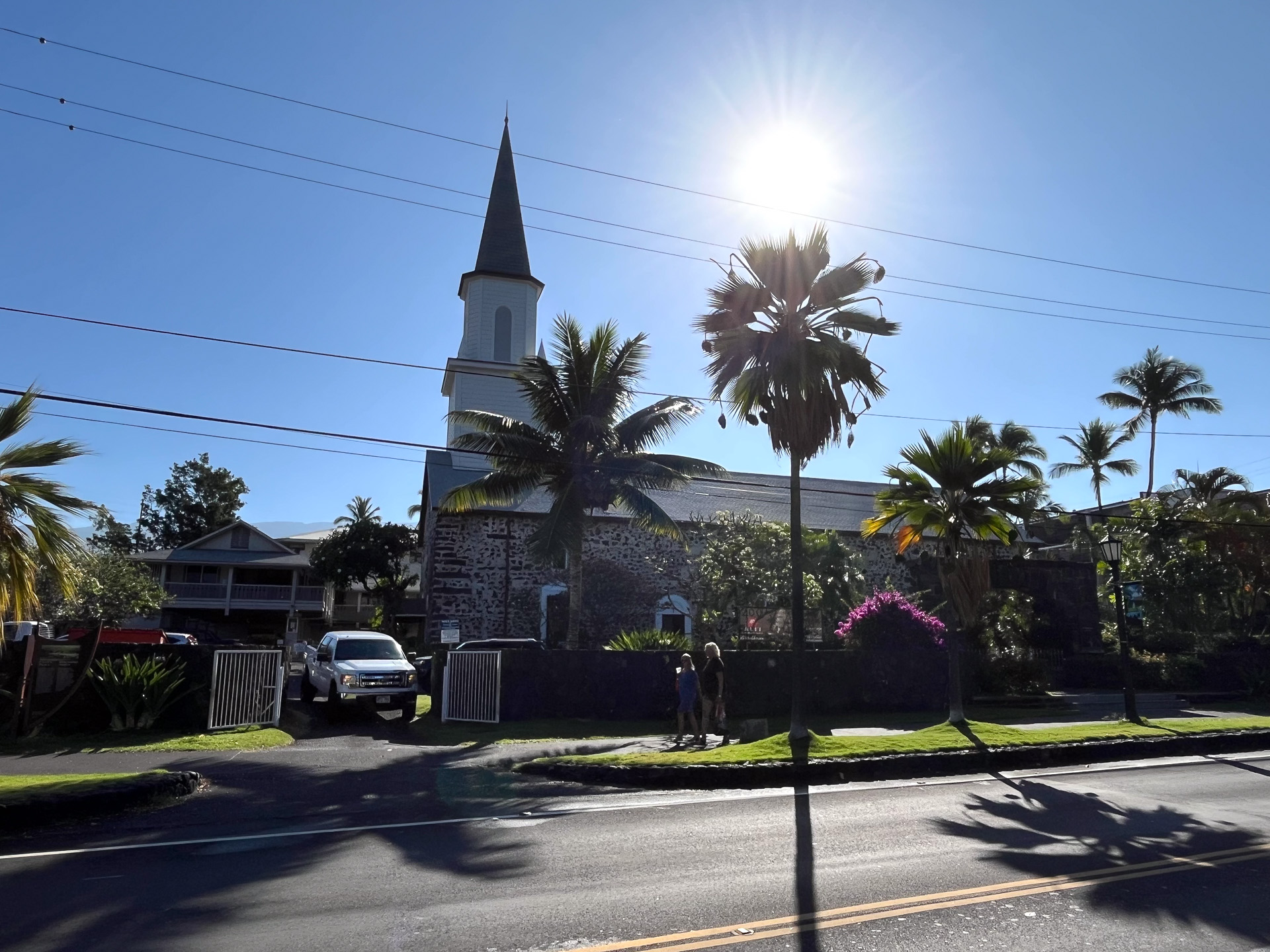 ハワイ最古の教会とされる、モクアイカウア教会
