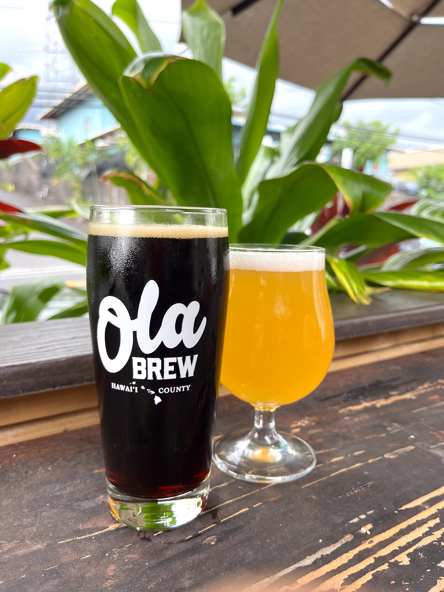 キアヴェ・バニラ・ポーターとリリコイ・ライム・ミルクシェイクIPA。どちらも飲みやすいがアルコール度数は6.8％！