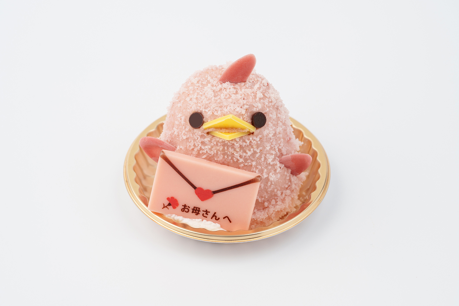 人気のいちごぴよりんにメッセージオーナメントを添えた