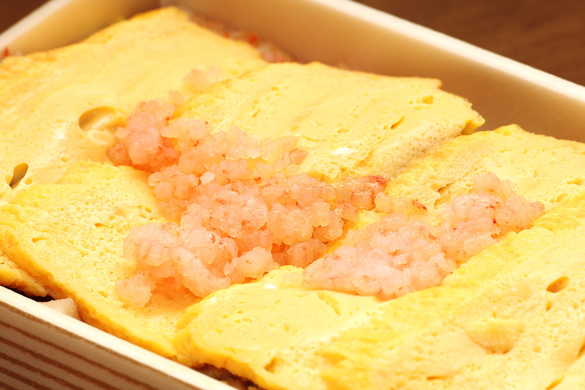 むき海老のおぼろはプリプリとした食感