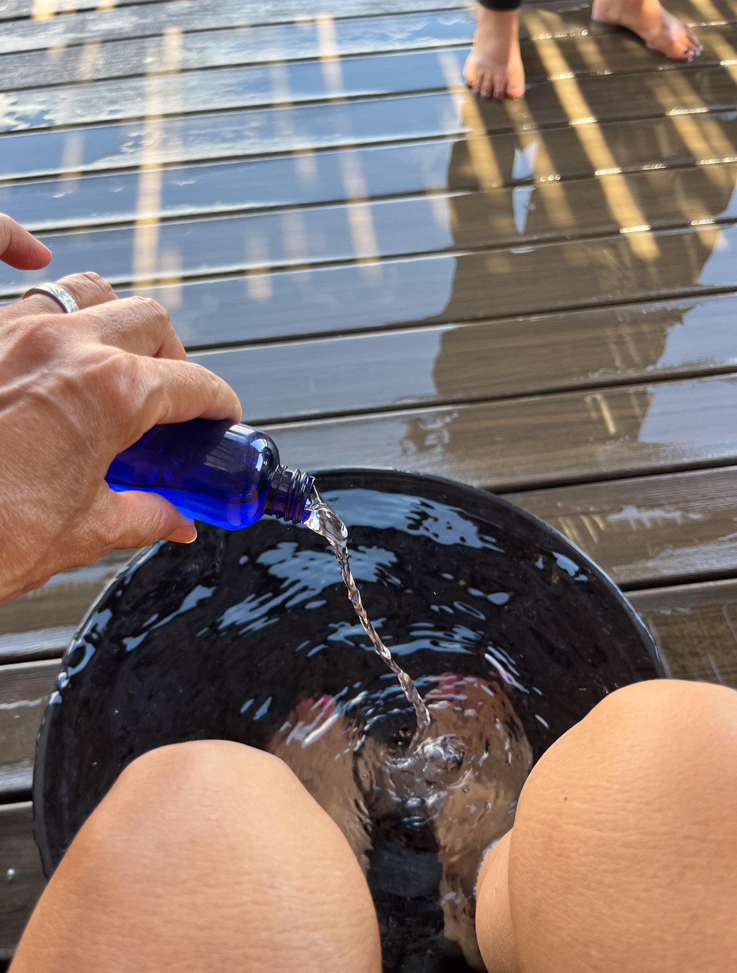 マグネシウムを丸1本、海水に入れる