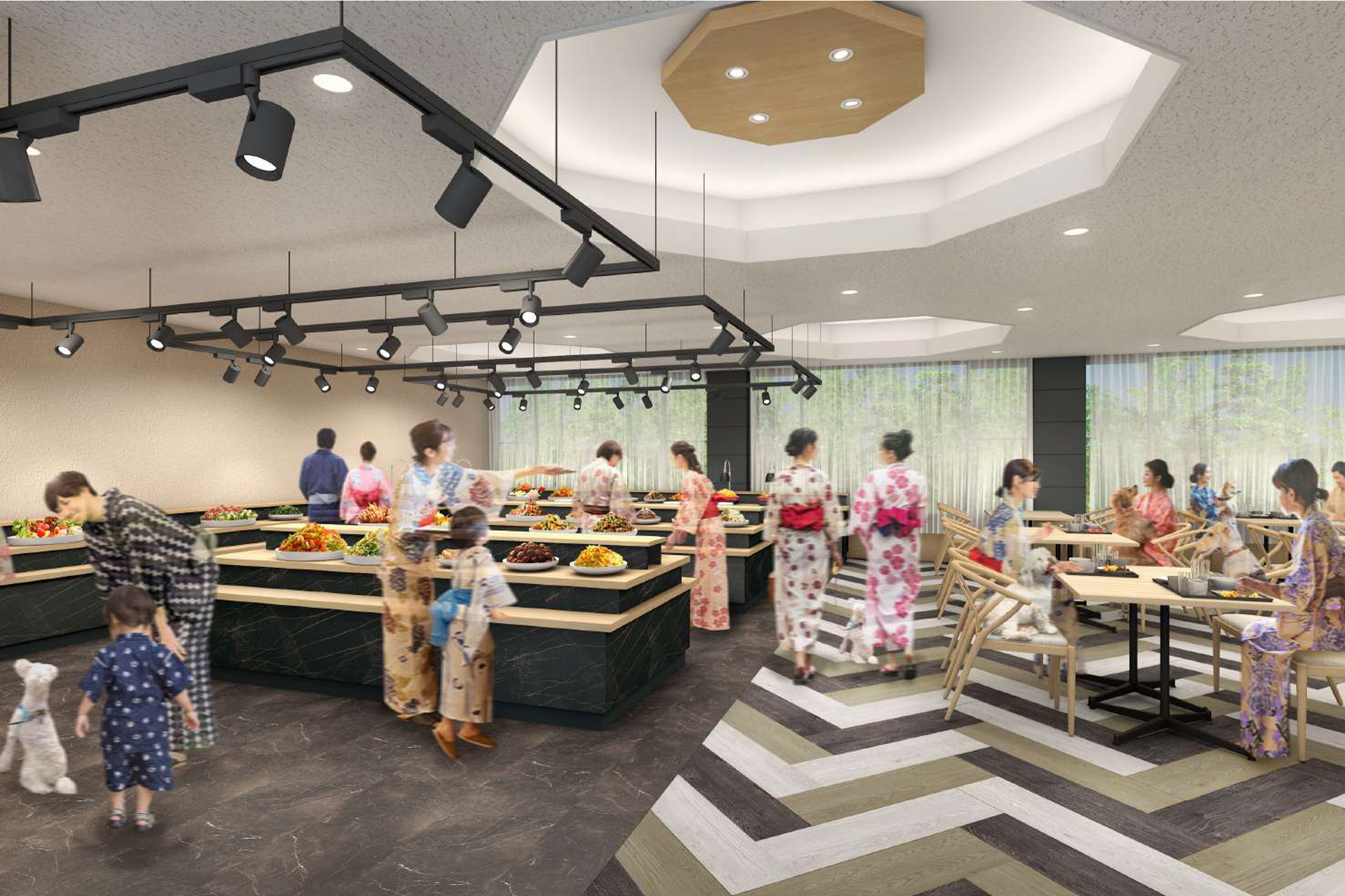 レストランではわんちゃん専用メニューを用意