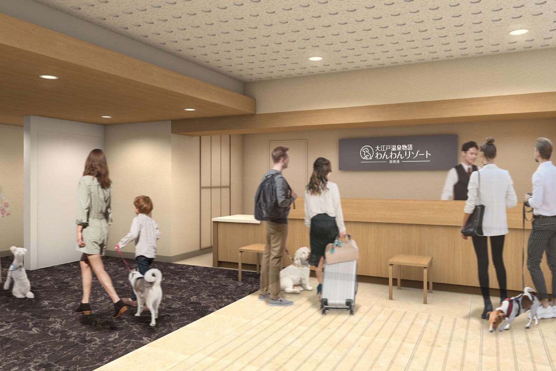 約180m<span class="em sup">2</span>の屋内ドッグランやセルフグルーミングコーナーなどを新設