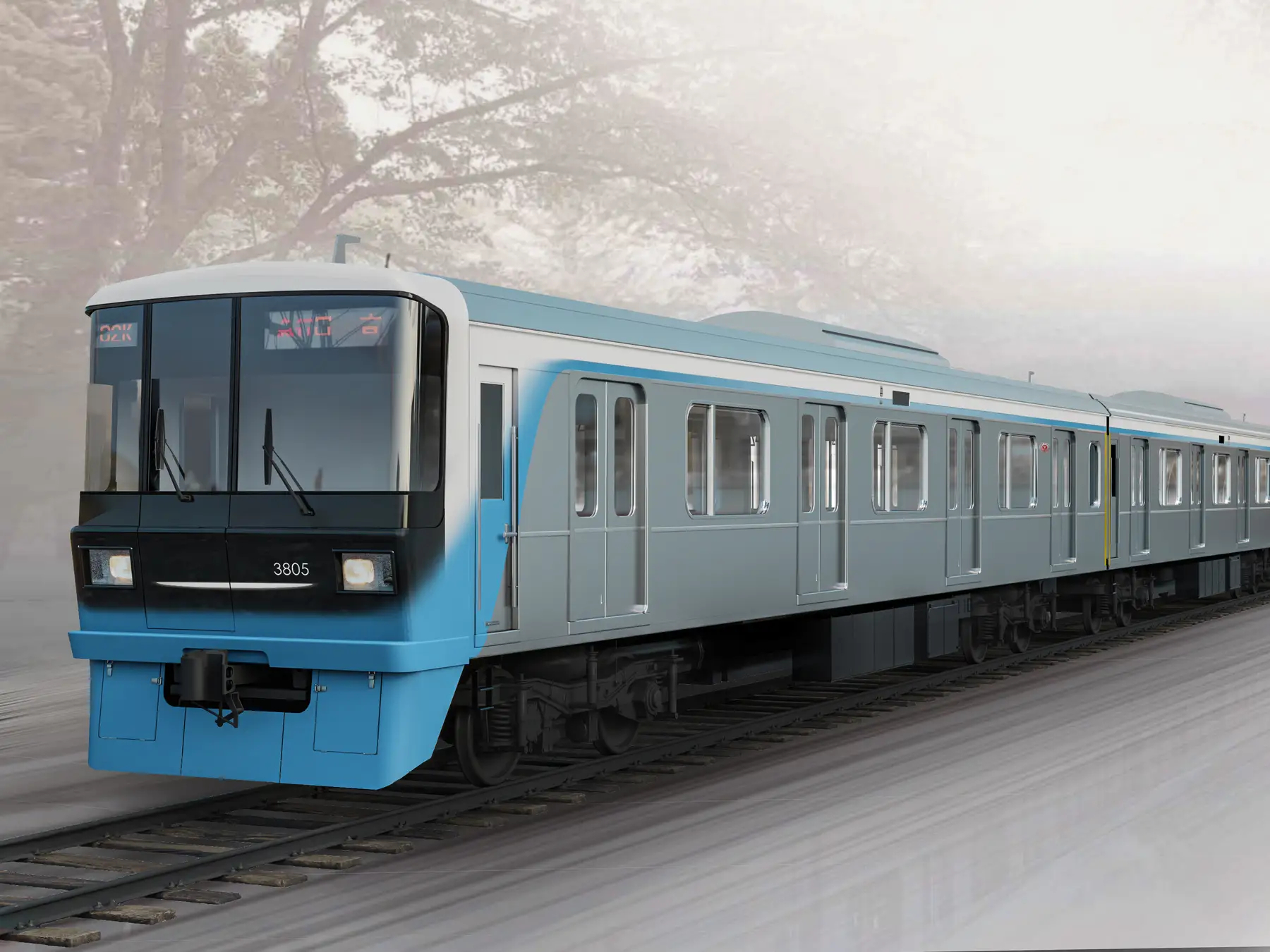 リニューアル後の3000系エクステリアデザイン