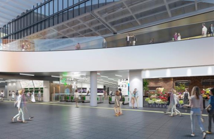 渋谷駅3階改札前コンコースのイメージ