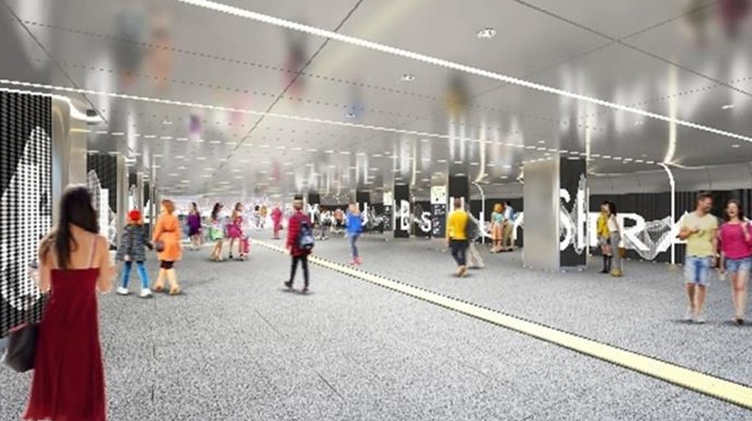 渋谷駅自由通路のイメージ