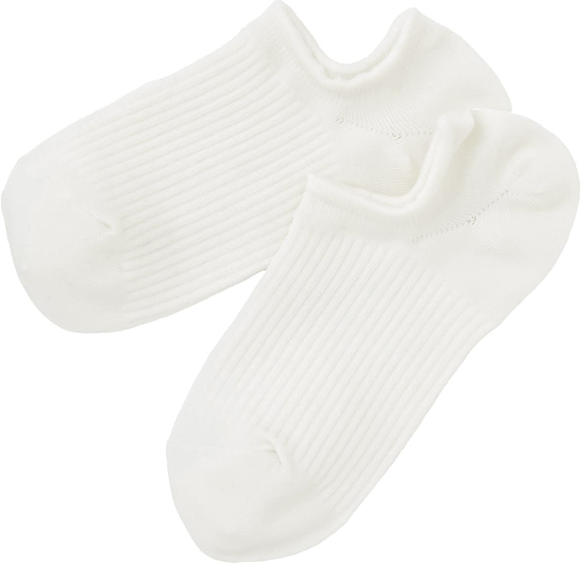 「撥水加工スニーカーソックス」アイボリー