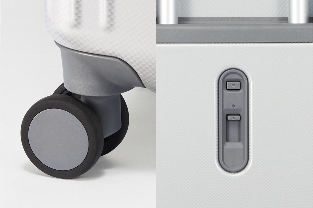 双輪静音キャスター＆キャスターストッパー搭載