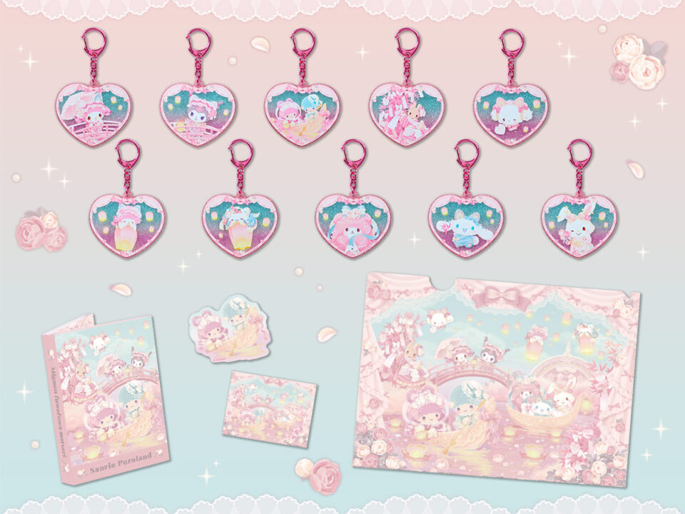 全10種類の「アクリルキーホルダー」など、七夕衣装のキャラクターたちをデザインしたイベント限定グッズを販売