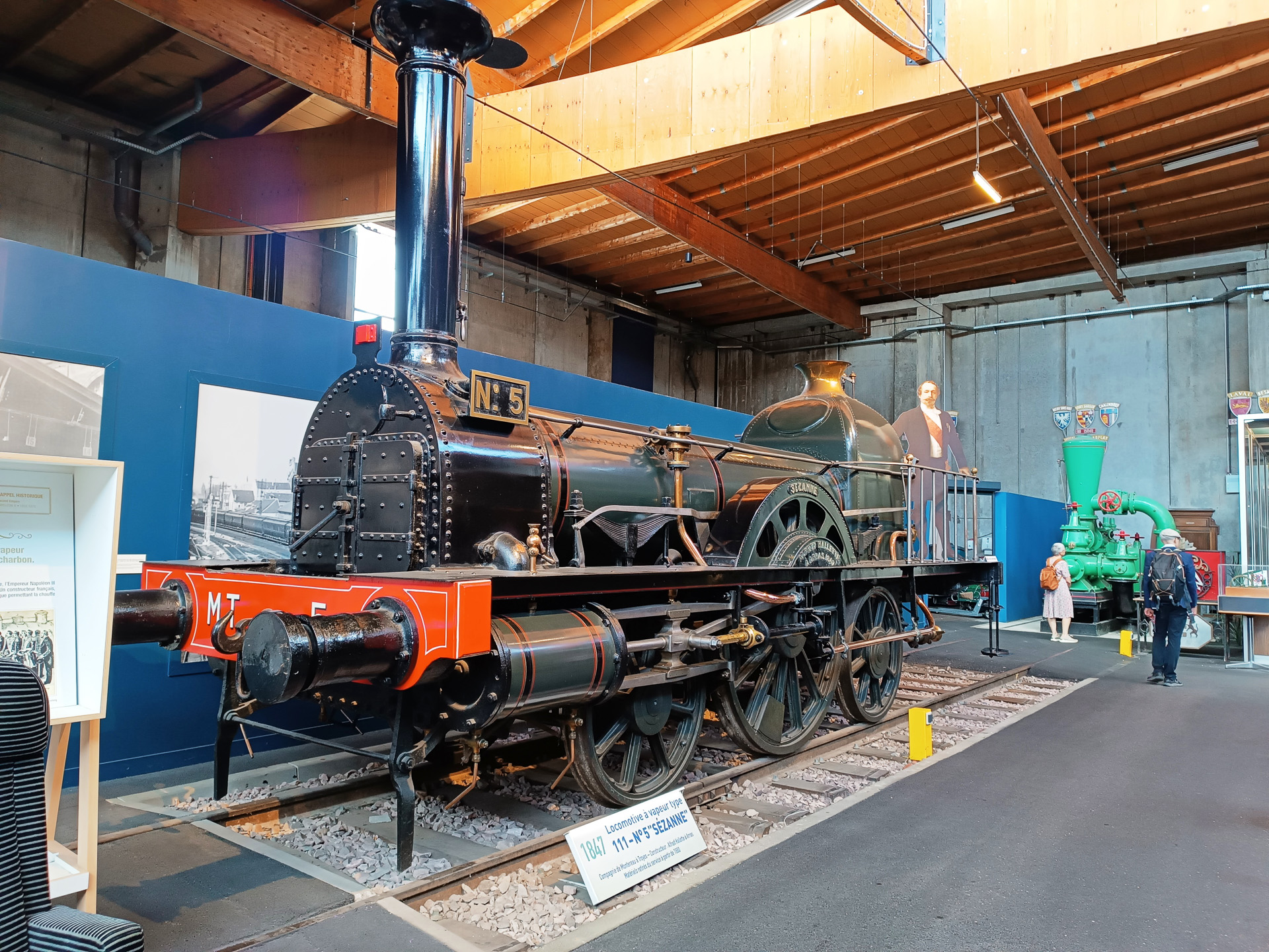 1847年製の蒸気機関車