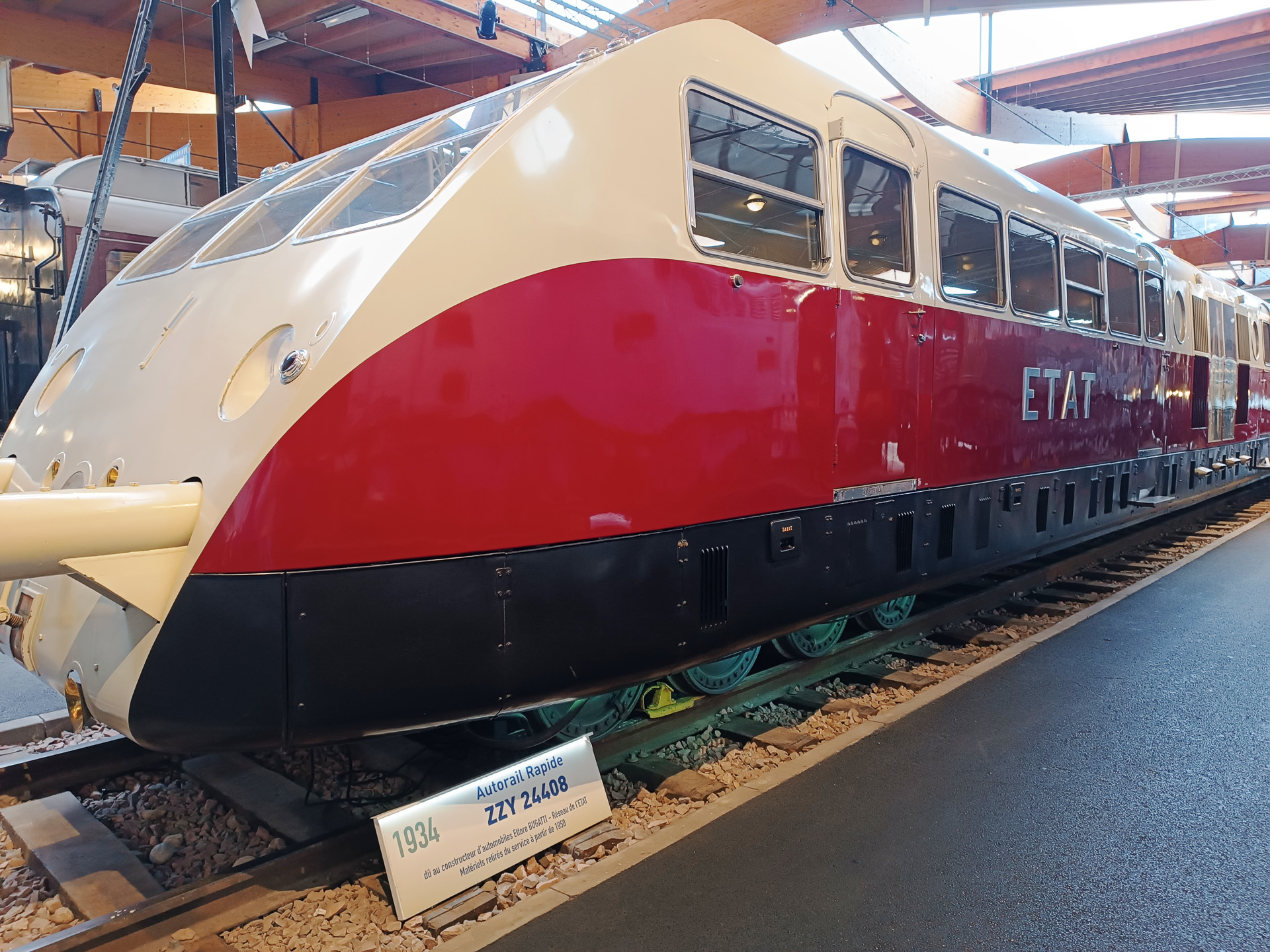 1934年製のブガッティの鉄道用車両