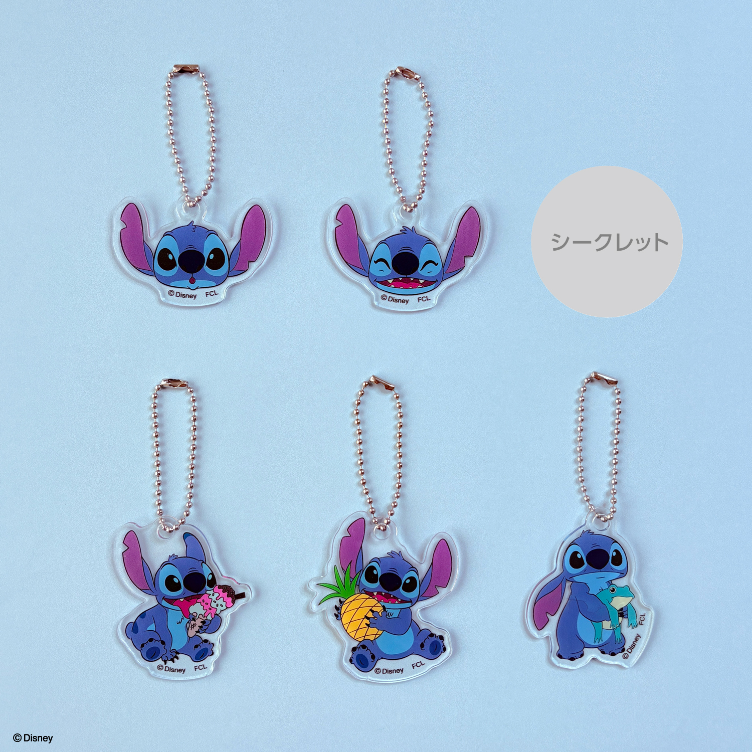 アクリルキーホルダー（各220円）