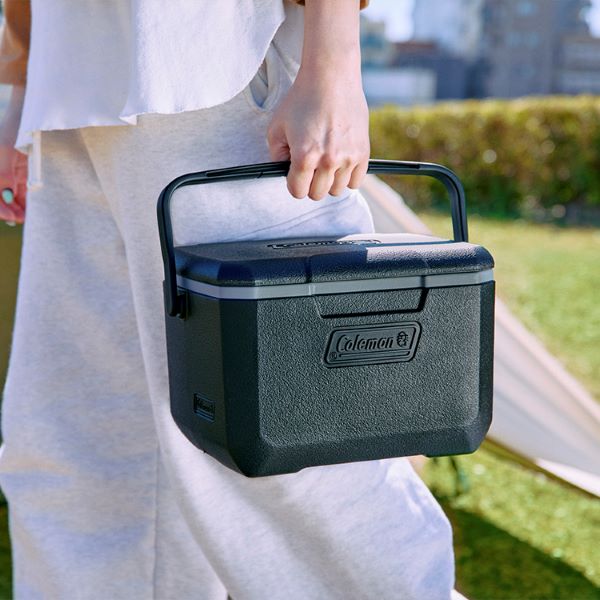 350mL缶が6本入るサイズの「コールマン クーラーボックス」（3300円）