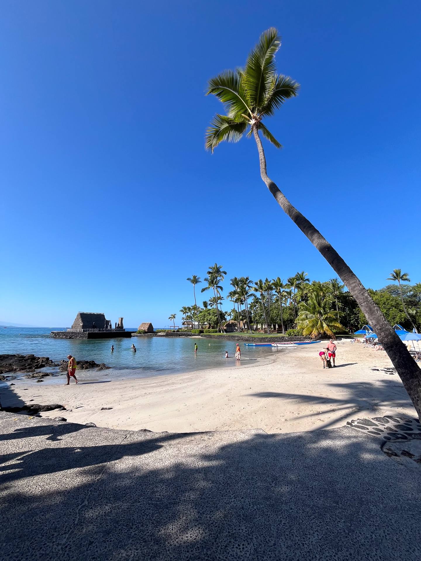 カイルア・コナの北寄りのあるカマカホヌビーチ