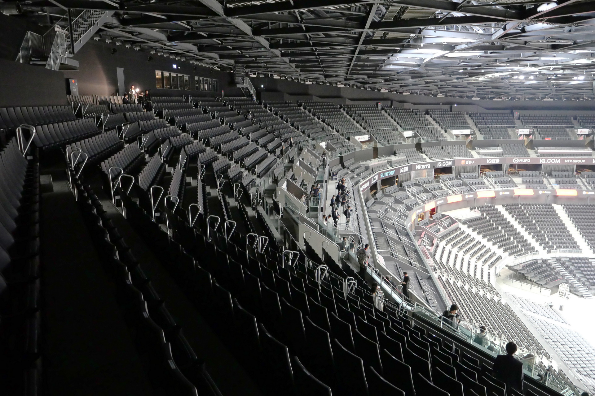 上層に位置する4階席