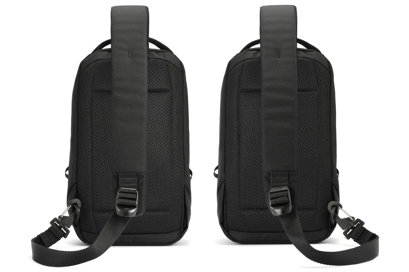 左右で付け替えられるショルダーベルト（ショルダー横大、ボディバッグ、スリングバッグのみ）