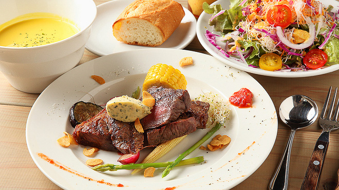 知多牛ランプステーキランチ