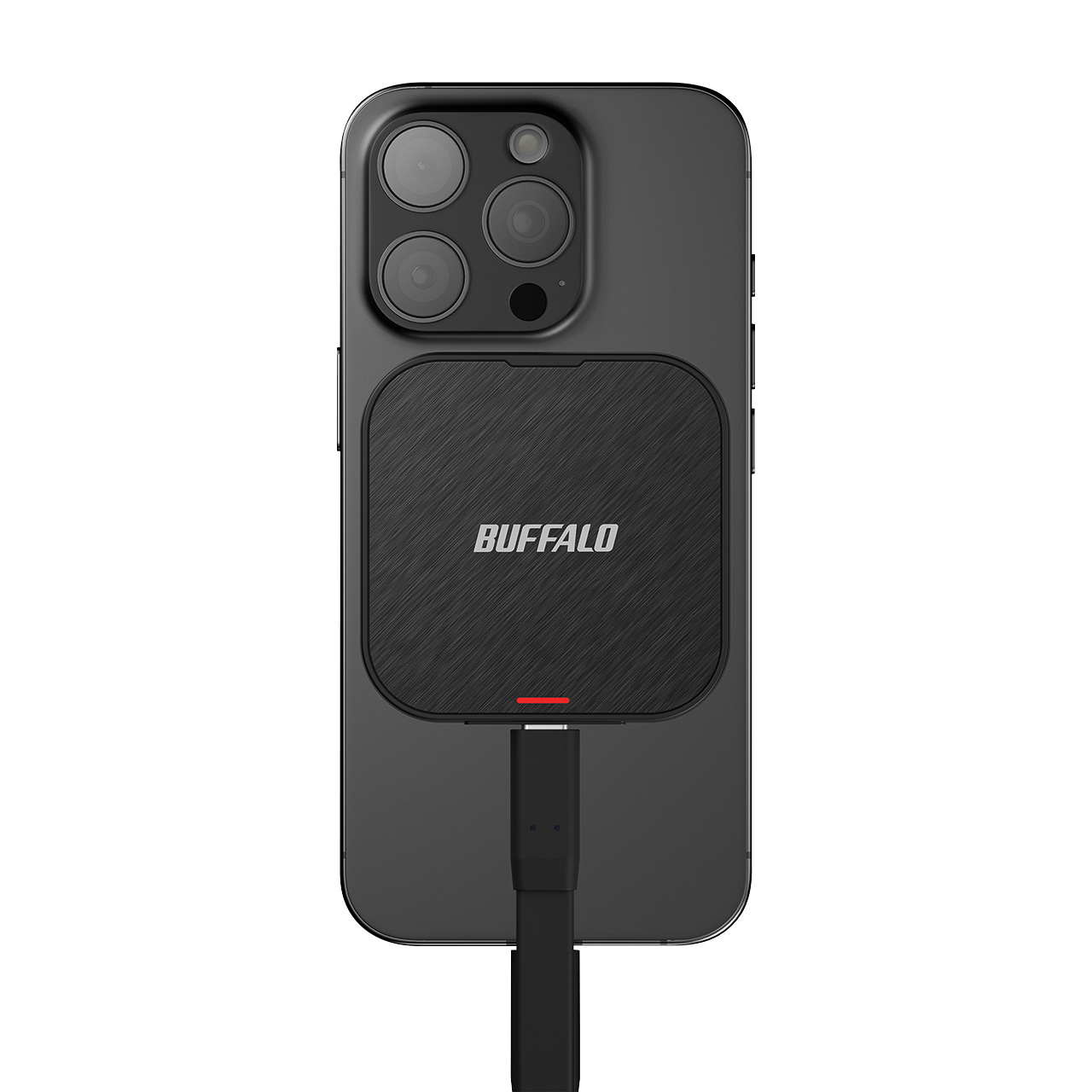 iPhoneの背面からはみ出さないサイズ感