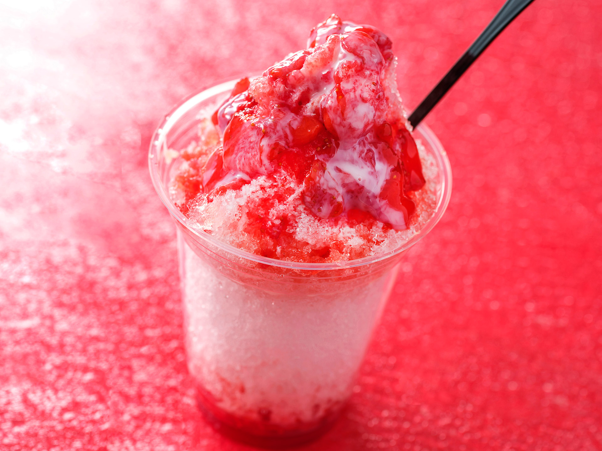 「シェイブアイス（ストロベリーミルク）」（600円）