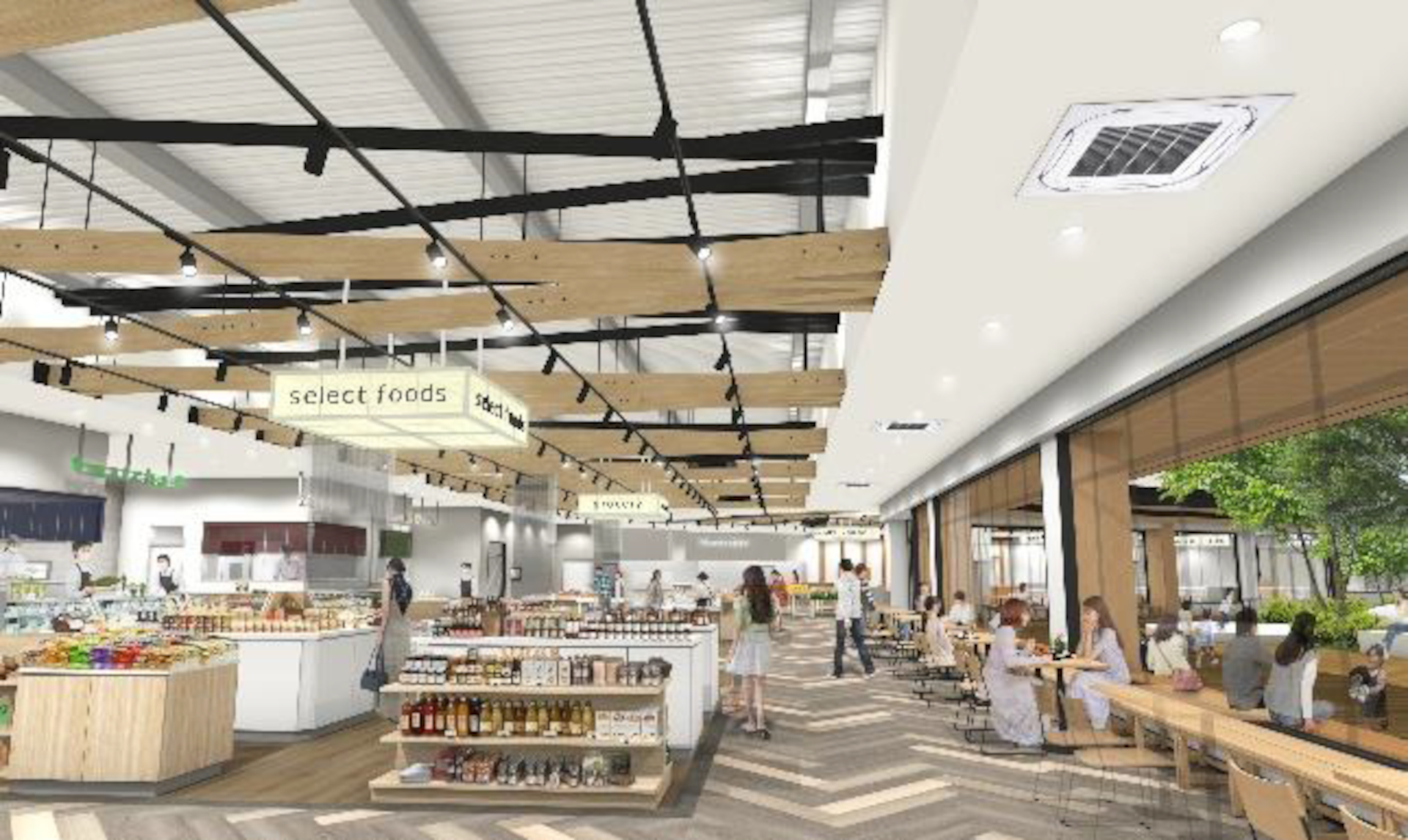 OKAZAKI MARKET内のマルシェ