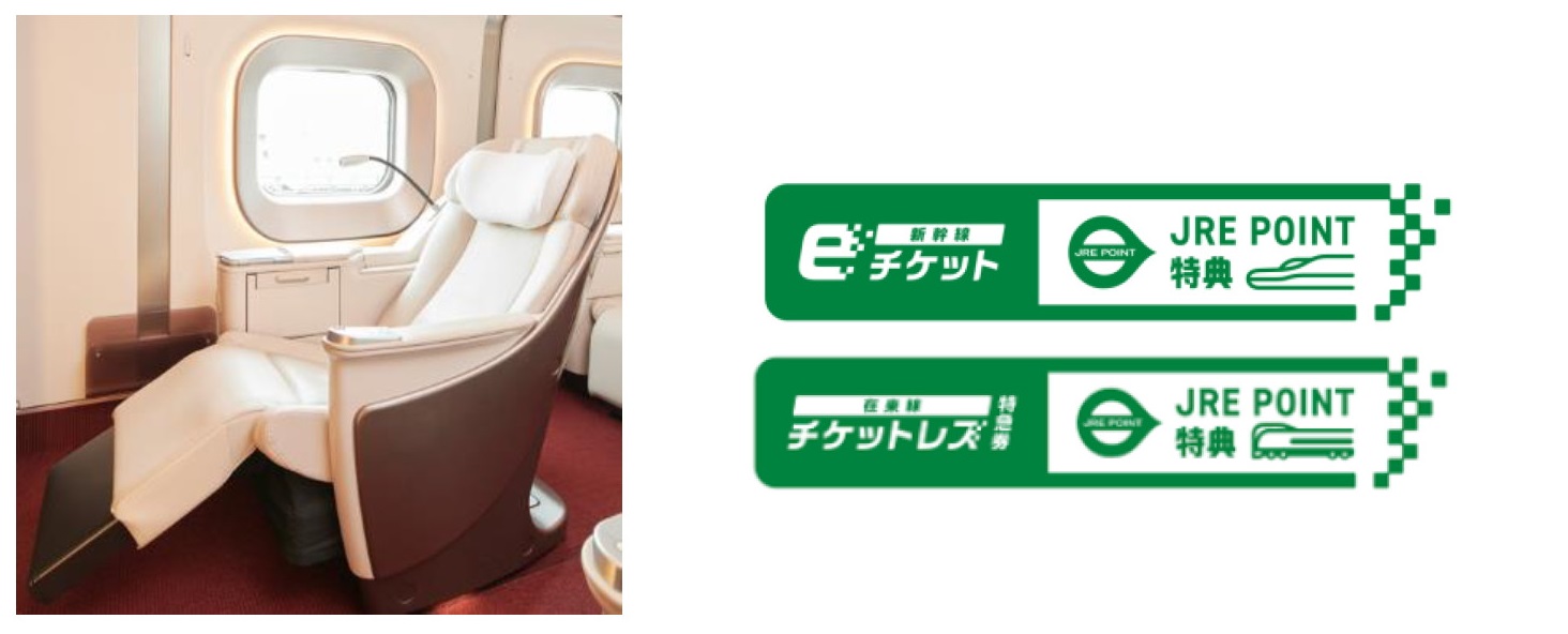 JRE POINT特典でグリーン車・グランクラス・プレミアムグリーンが利用できるようになる