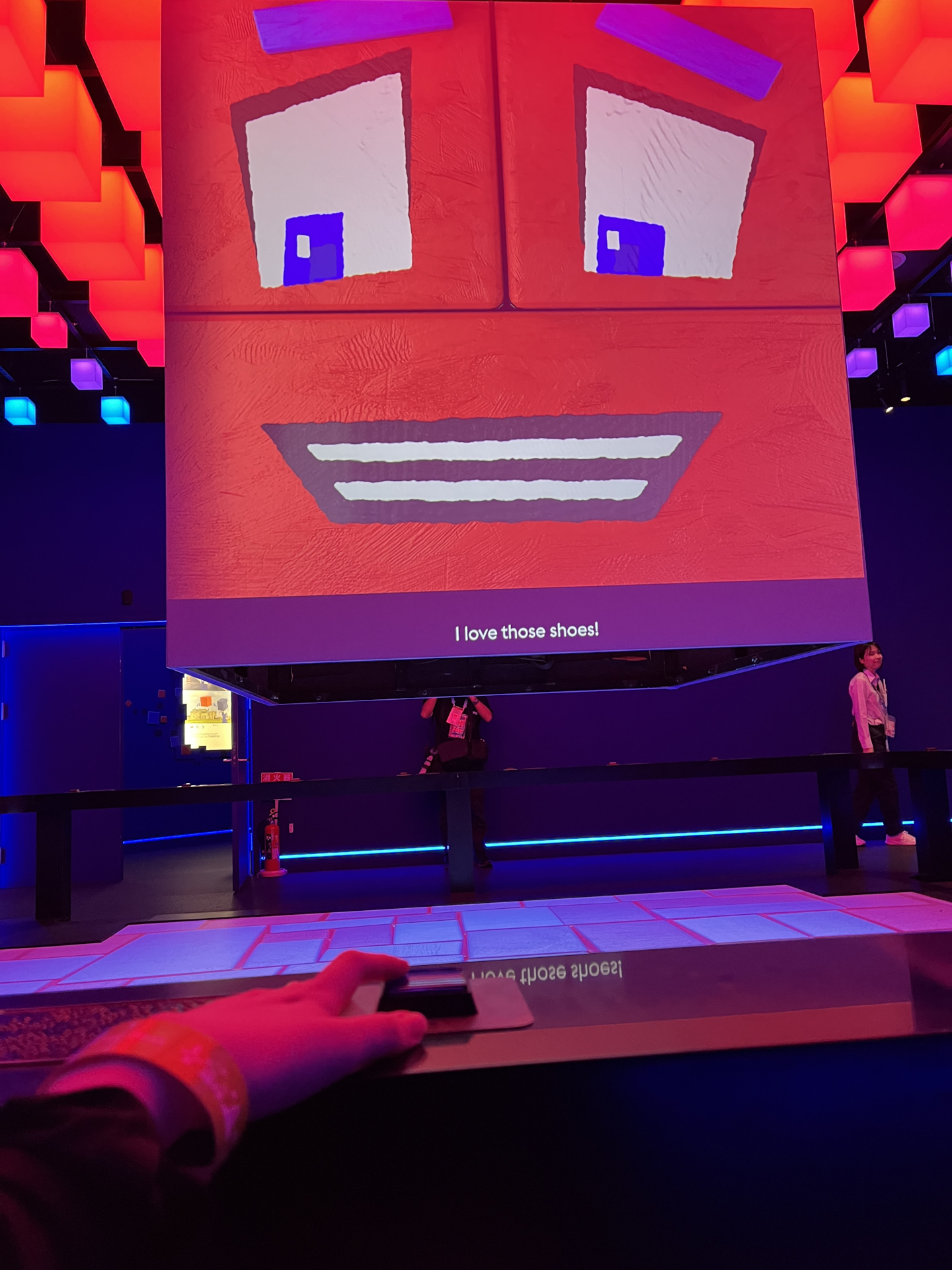 展示エリア（ビジターエクスペリエンス）のミニゲーム