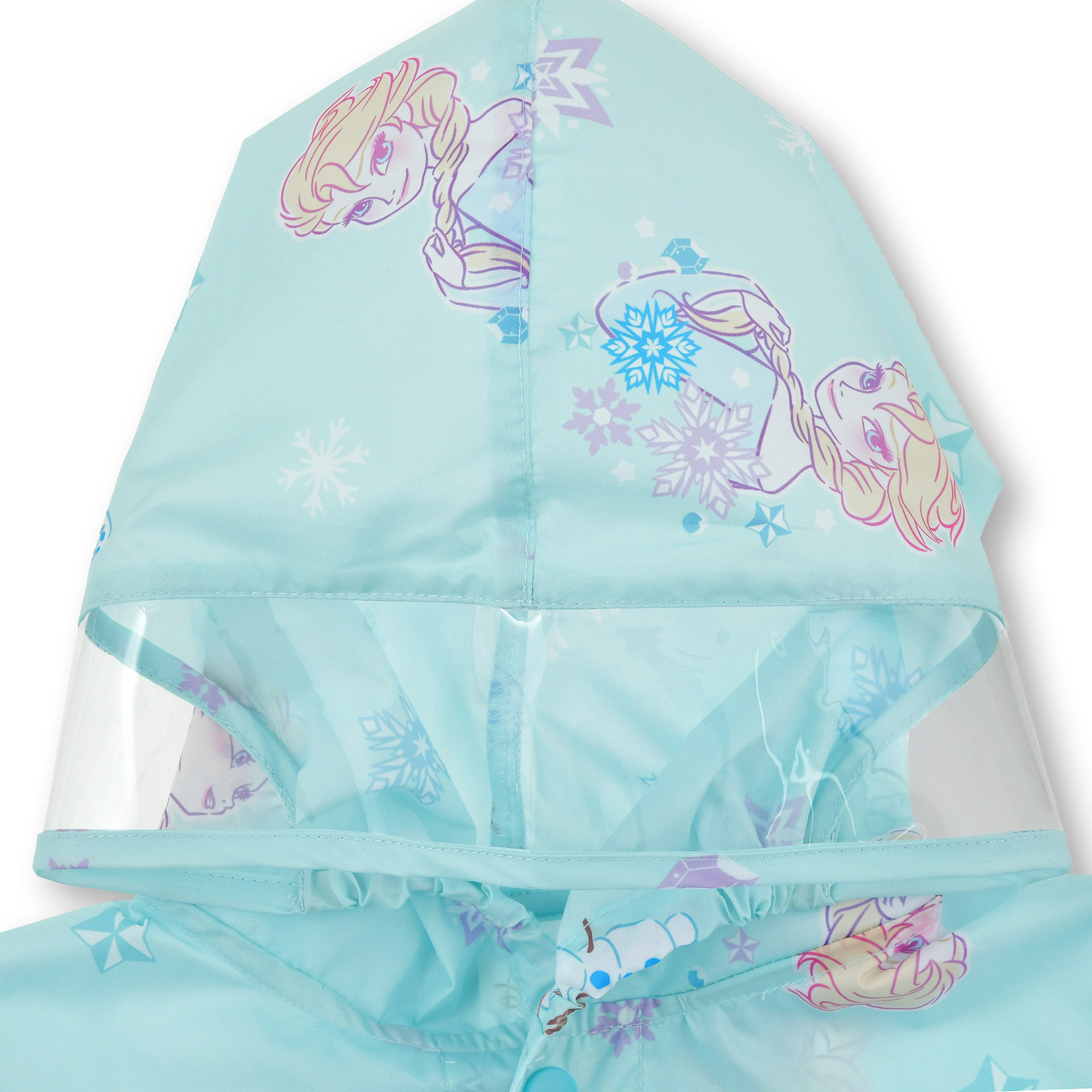 「キッズ用レインコート＜エルサ＆オラフ＆スノーギース＞」（3500円）