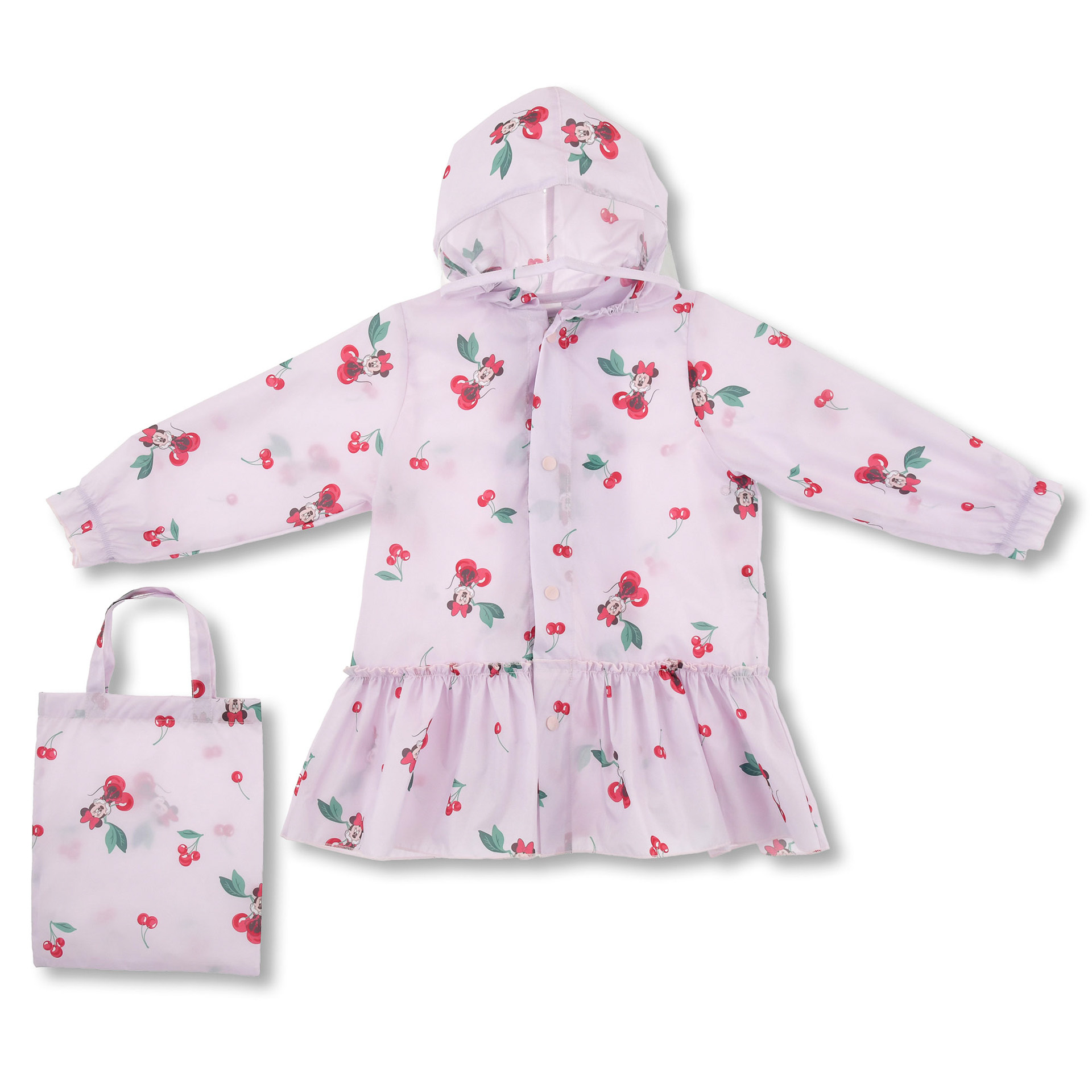「キッズ用レインコート＜ミニー＆チェリー＞」（3500円）