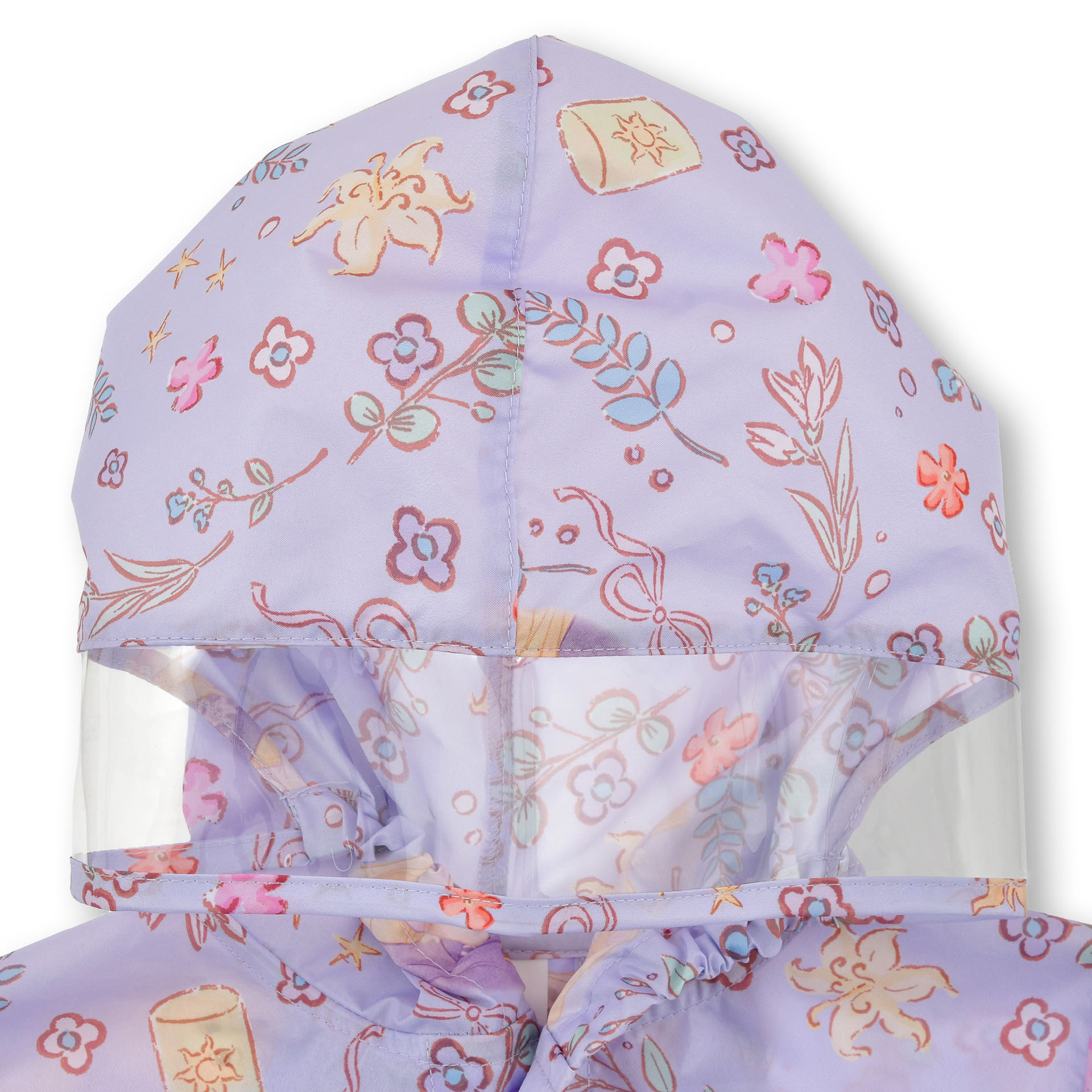 「キッズ用レインコート＜ラプンツェル＆パスカル＞」（3500円）