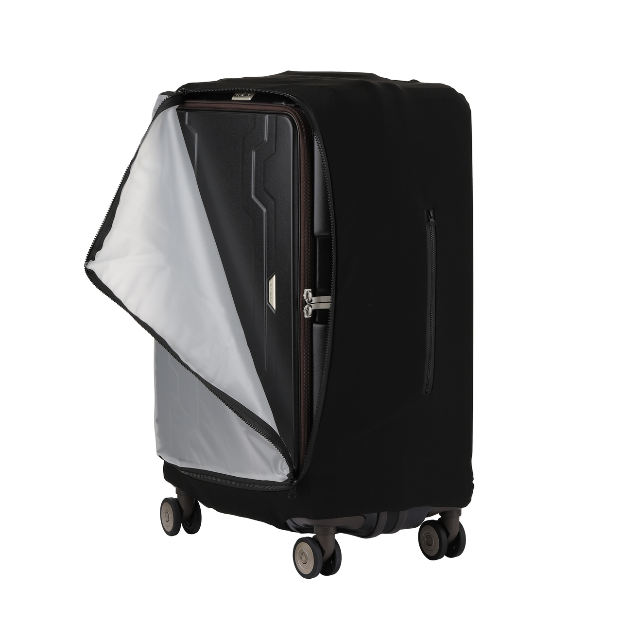 前面部の窓はファスナーにより開閉