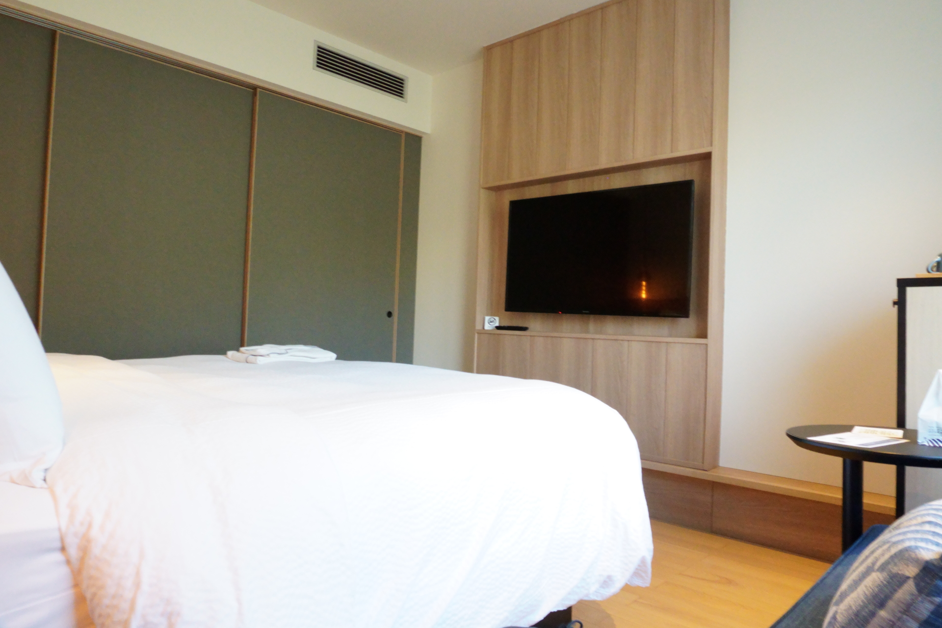 引き戸で部屋を仕切ることができる